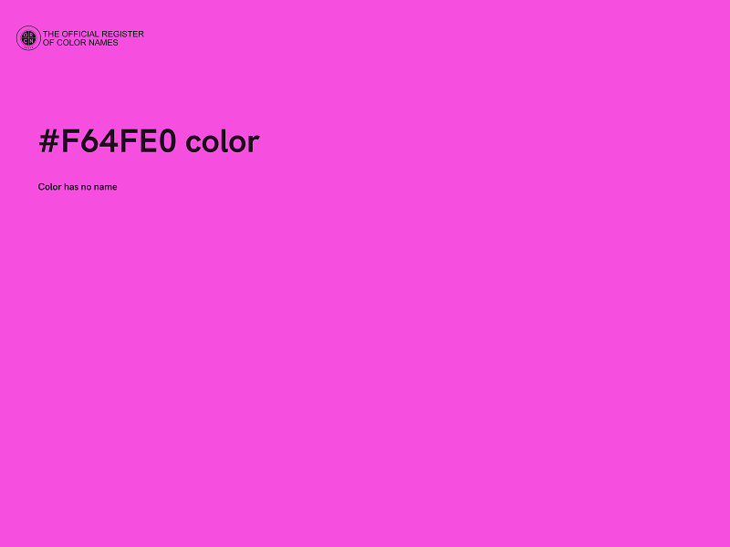 #F64FE0 color image