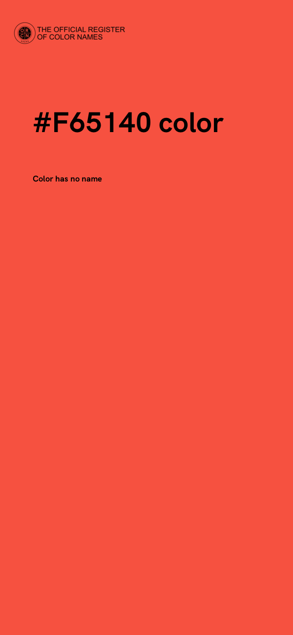 #F65140 color image