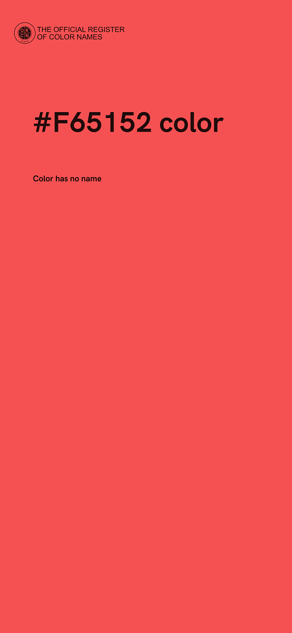 #F65152 color image