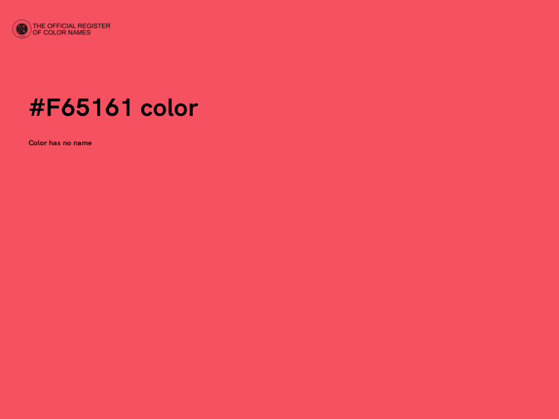#F65161 color image
