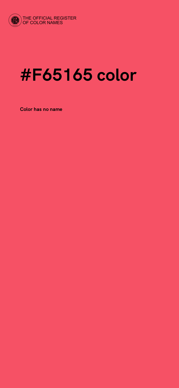 #F65165 color image