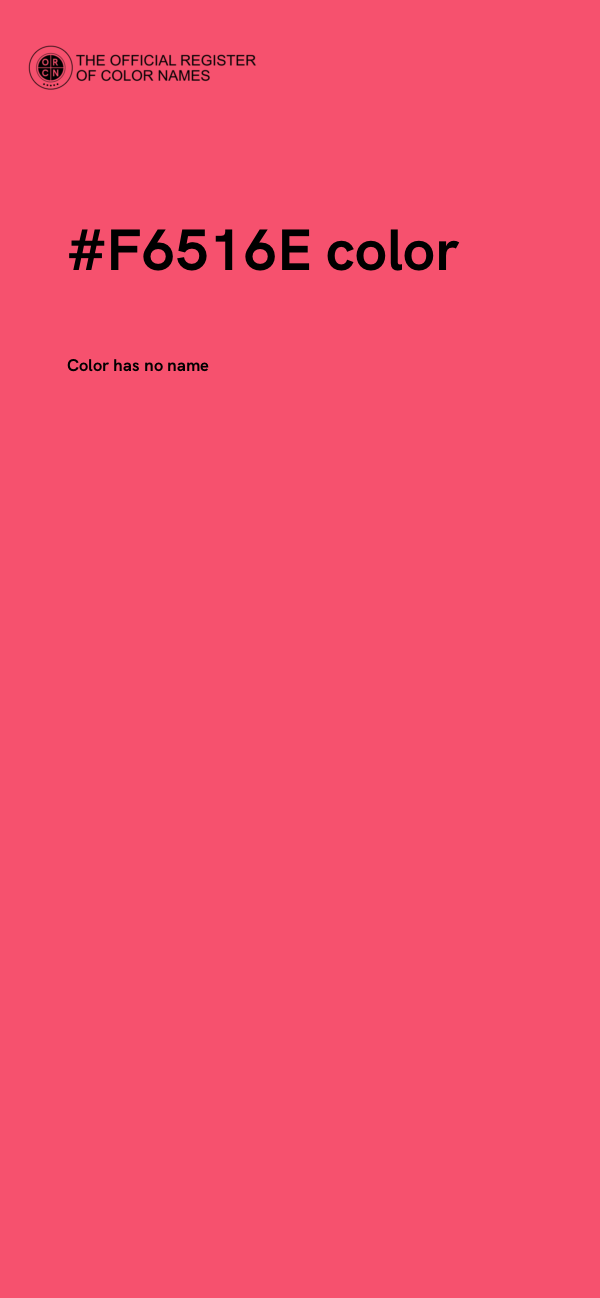 #F6516E color image