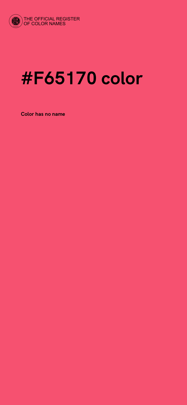 #F65170 color image