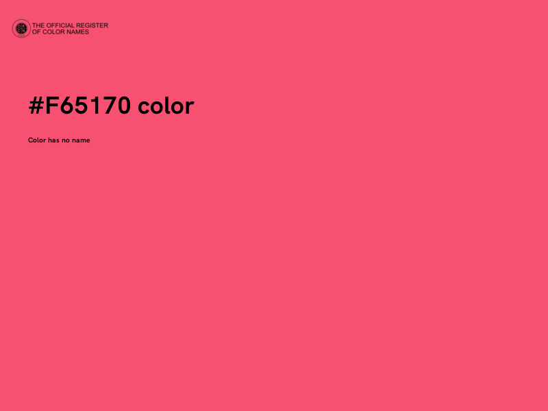 #F65170 color image