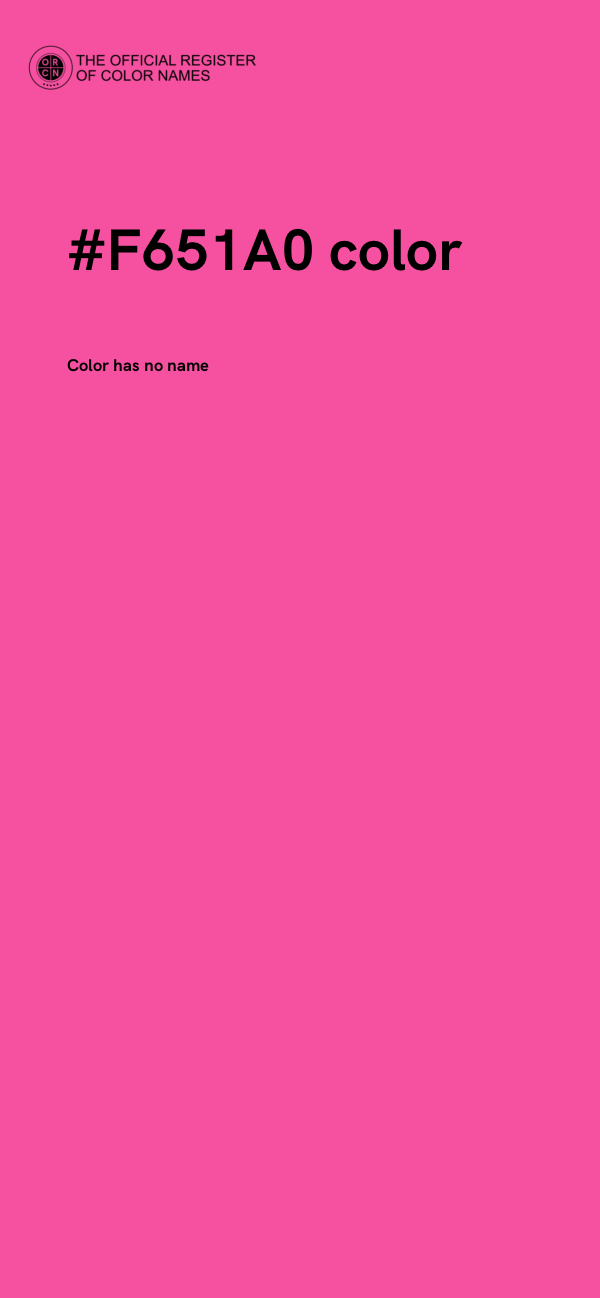 #F651A0 color image