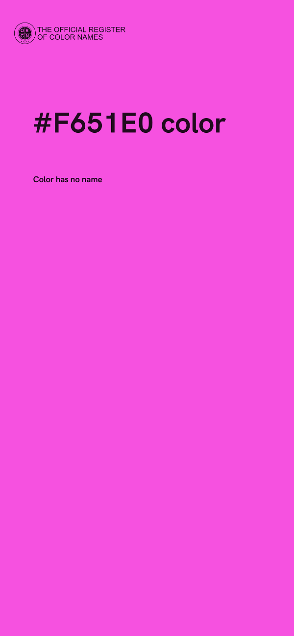 #F651E0 color image