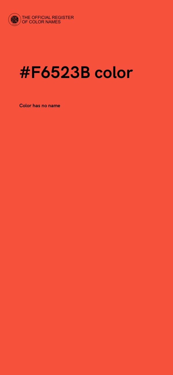 #F6523B color image