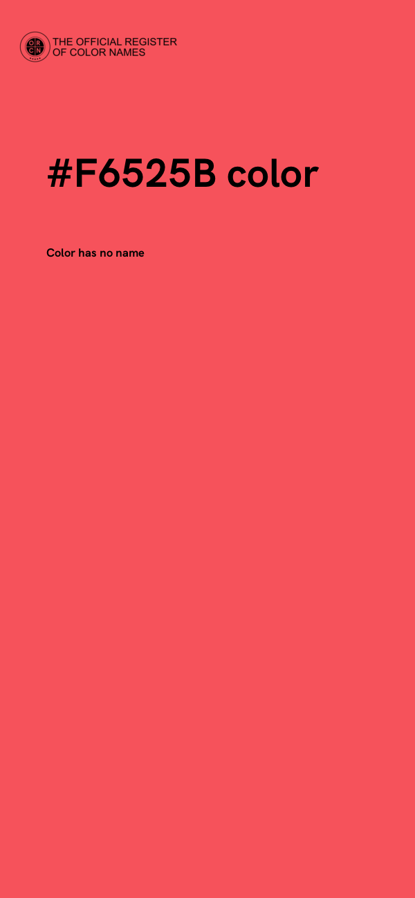 #F6525B color image