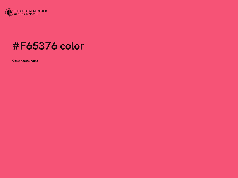 #F65376 color image