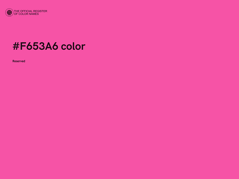 #F653A6 color image