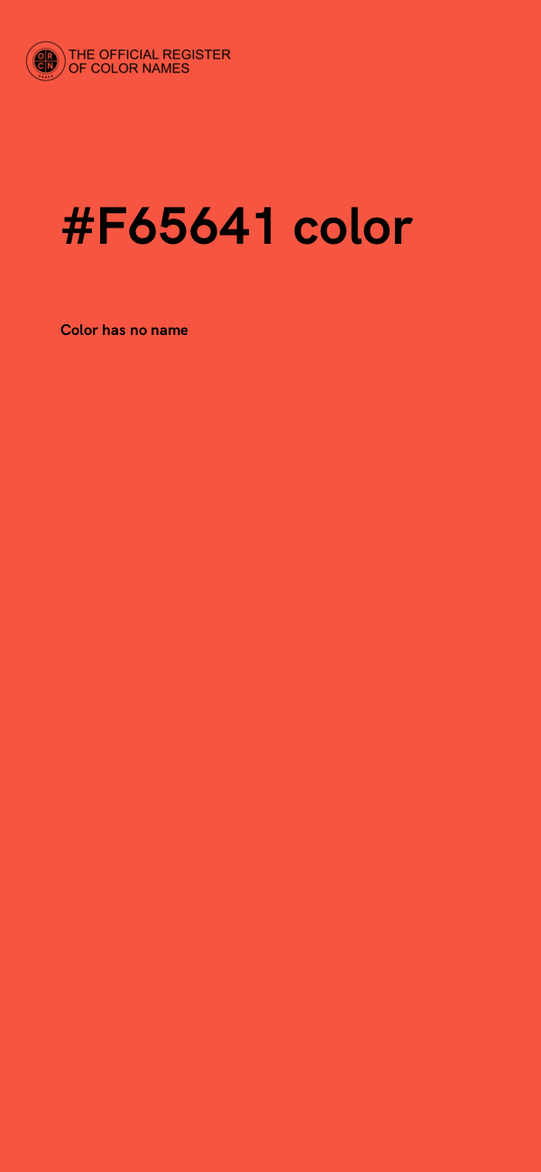 #F65641 color image