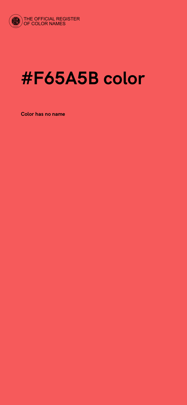 #F65A5B color image