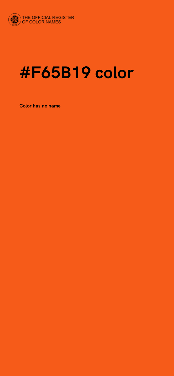#F65B19 color image