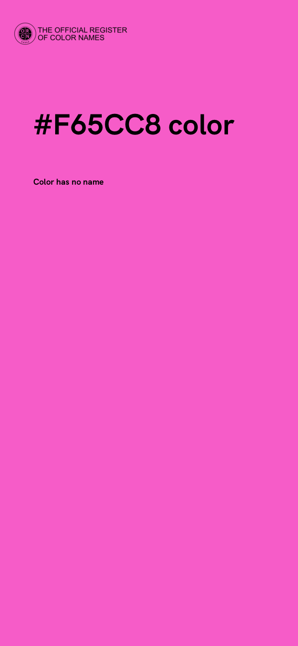 #F65CC8 color image