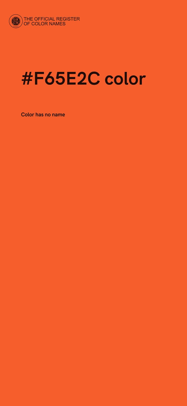 #F65E2C color image