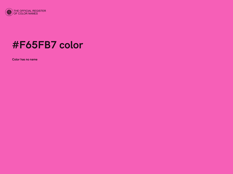 #F65FB7 color image