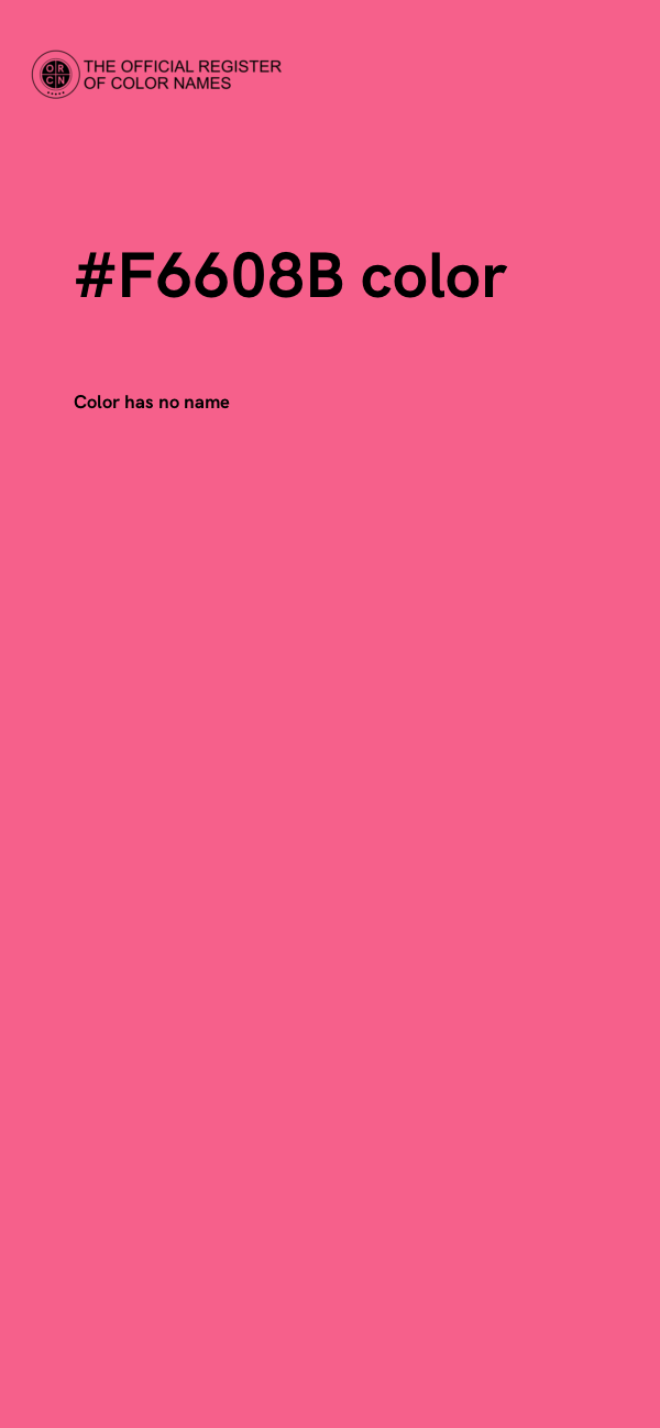 #F6608B color image