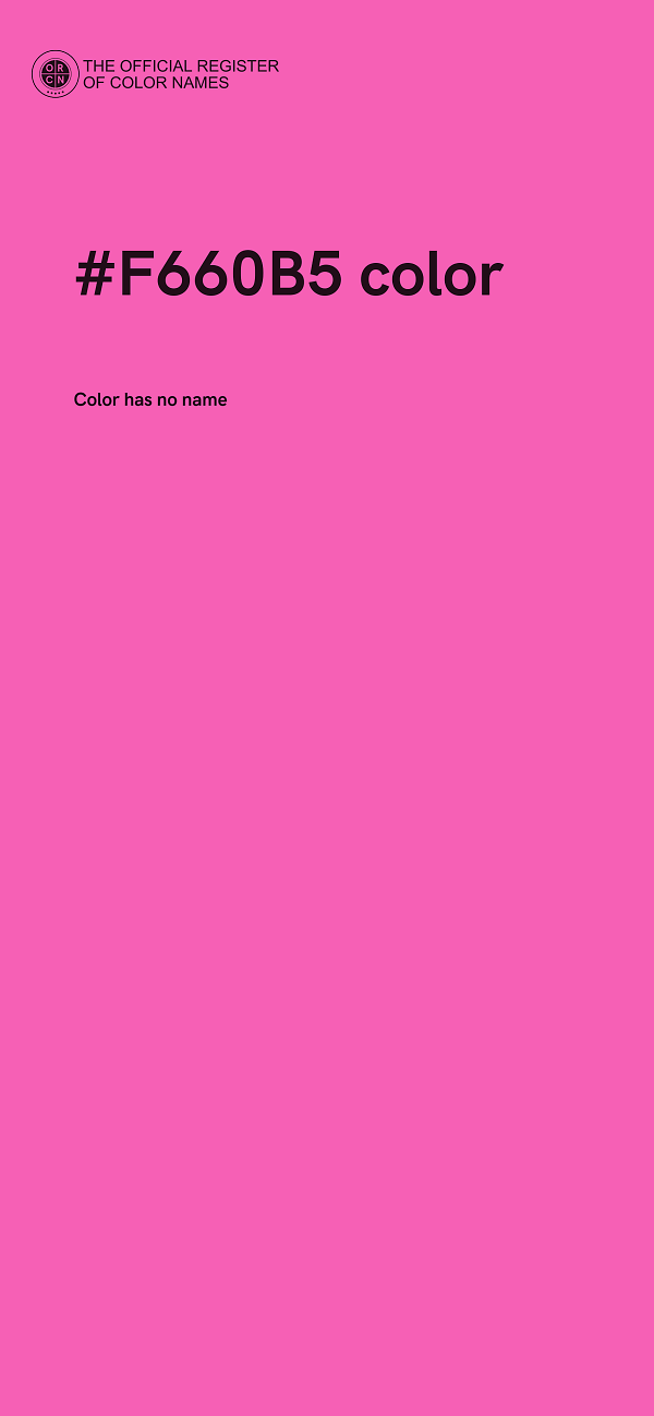 #F660B5 color image