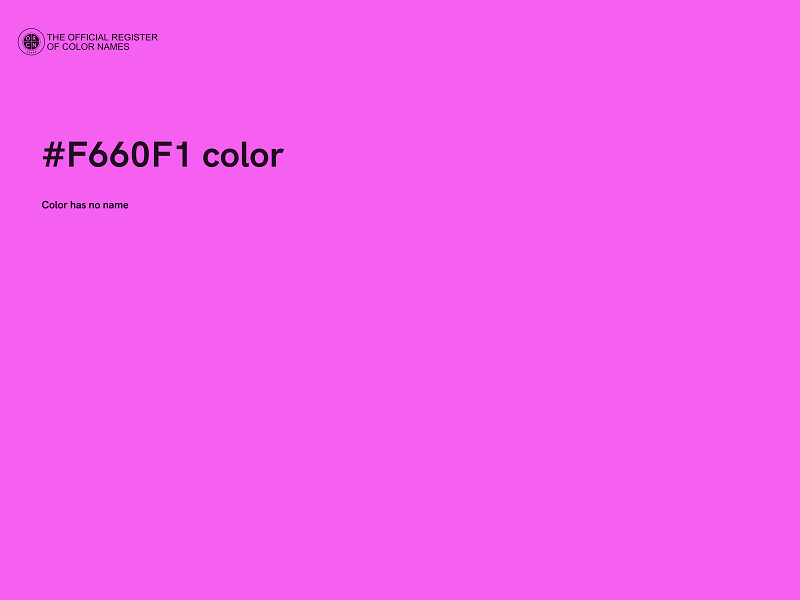 #F660F1 color image