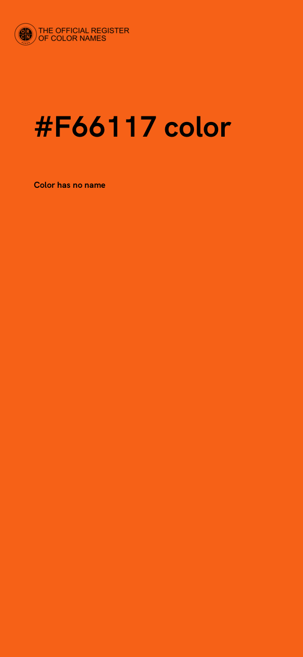 #F66117 color image
