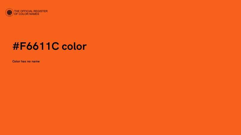 #F6611C color image