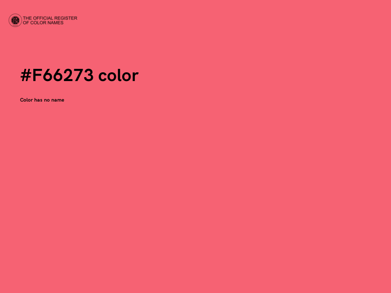#F66273 color image
