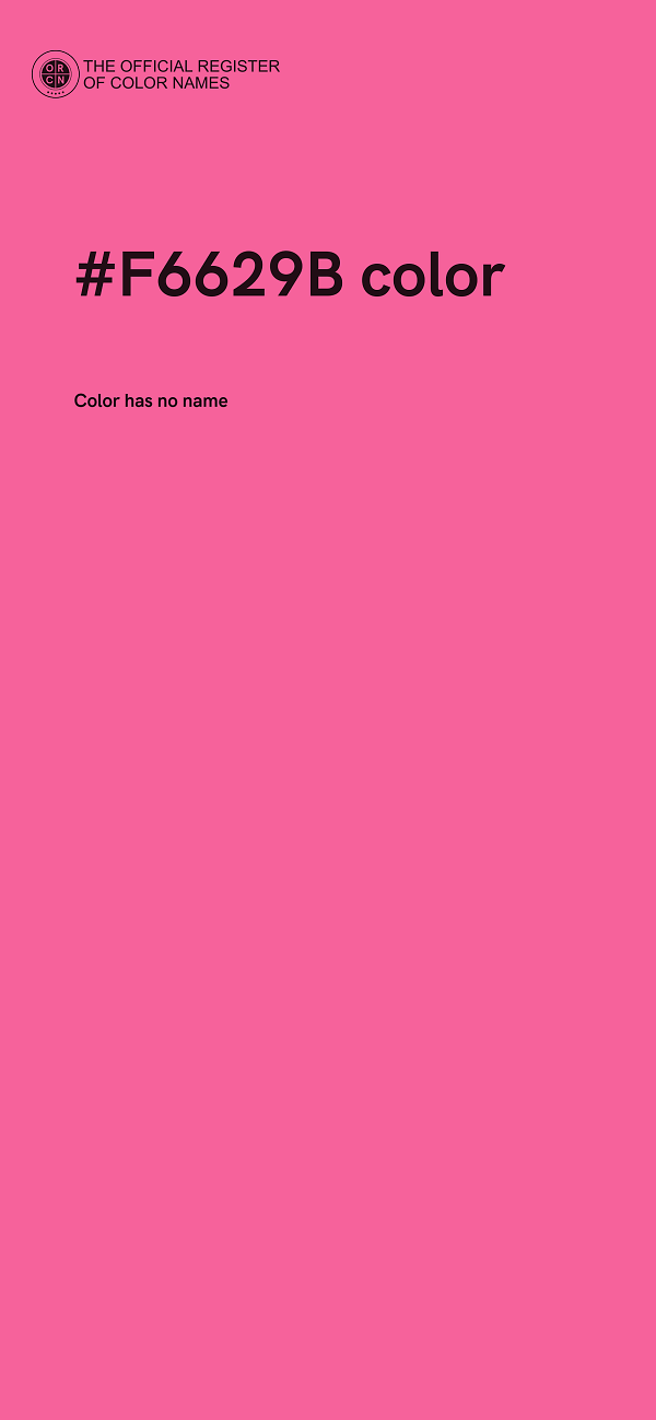 #F6629B color image