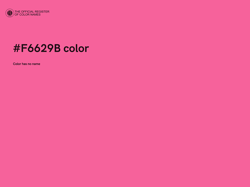 #F6629B color image