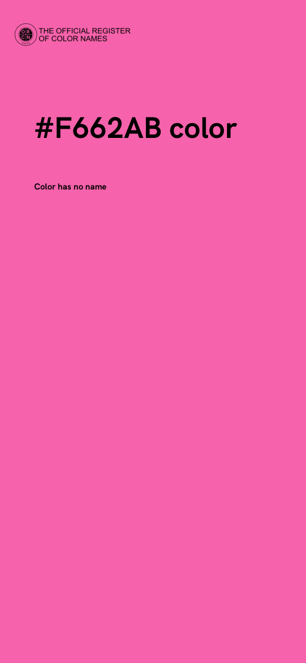 #F662AB color image