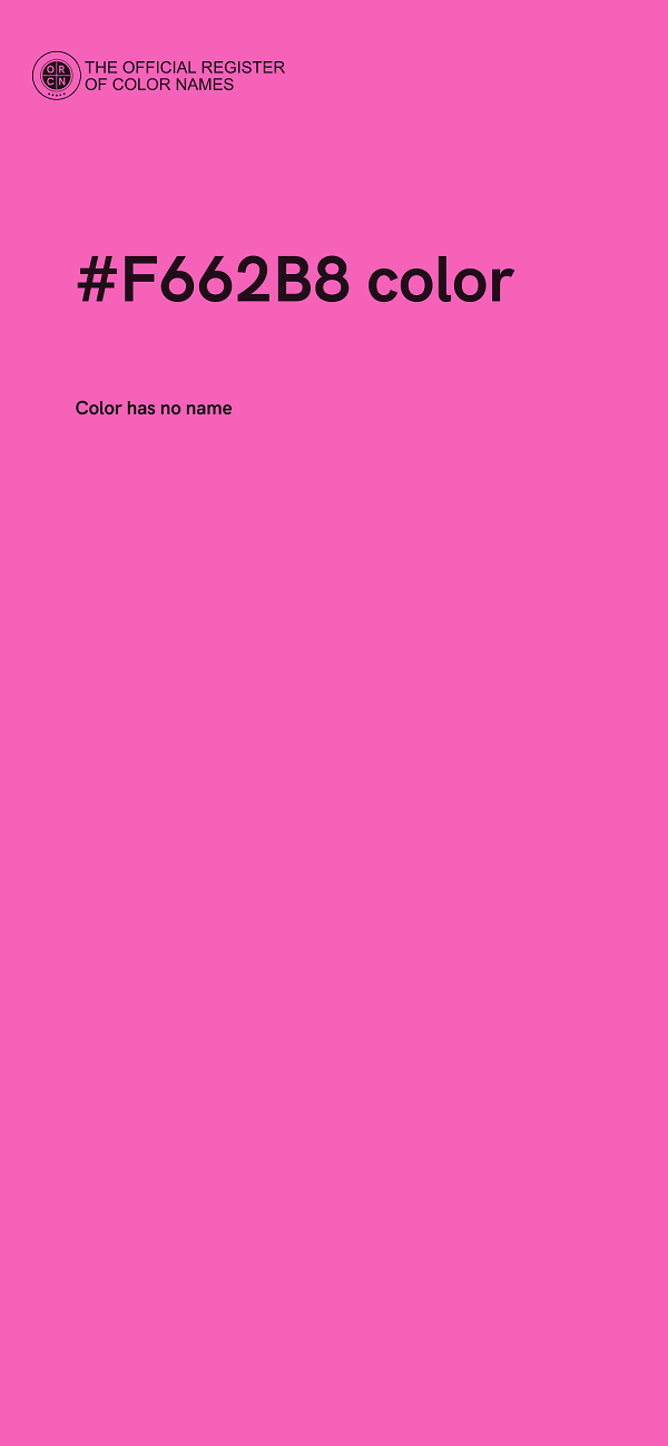#F662B8 color image
