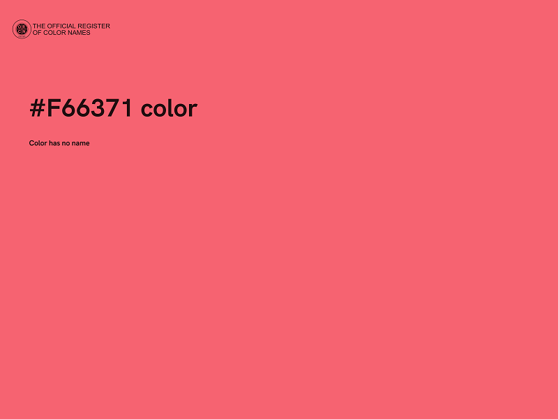 #F66371 color image