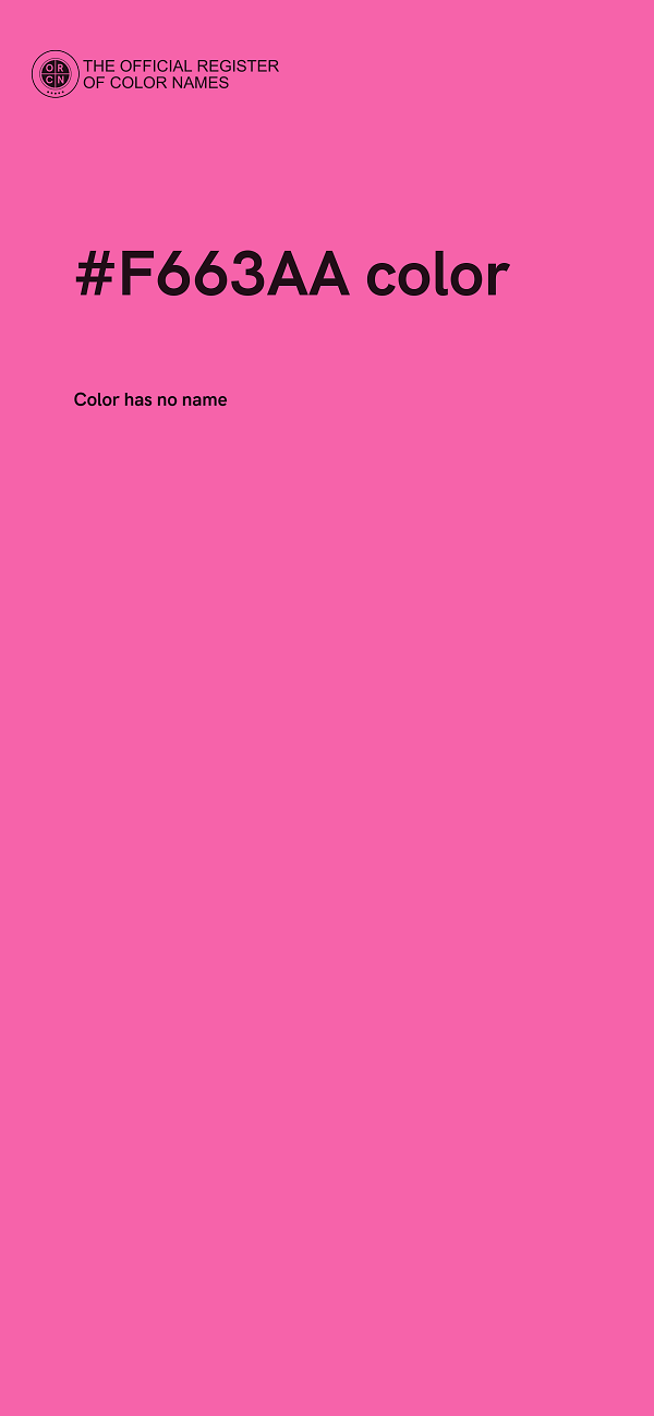 #F663AA color image
