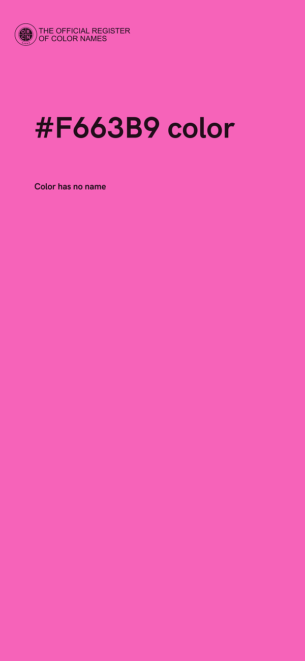 #F663B9 color image