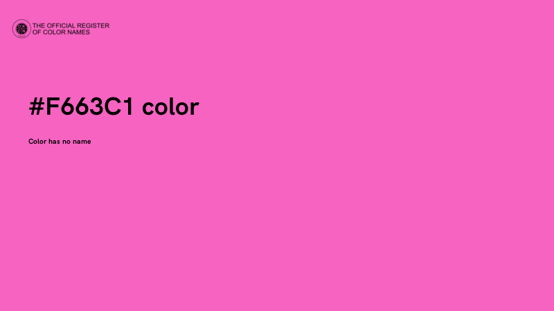 #F663C1 color image