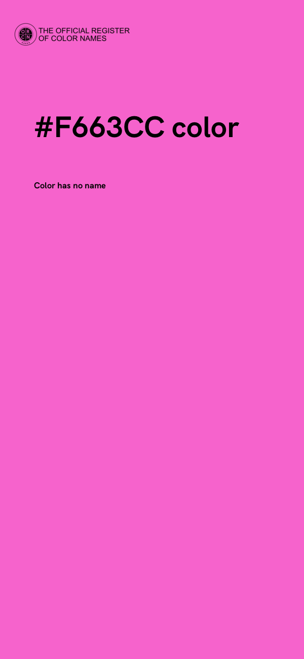 #F663CC color image