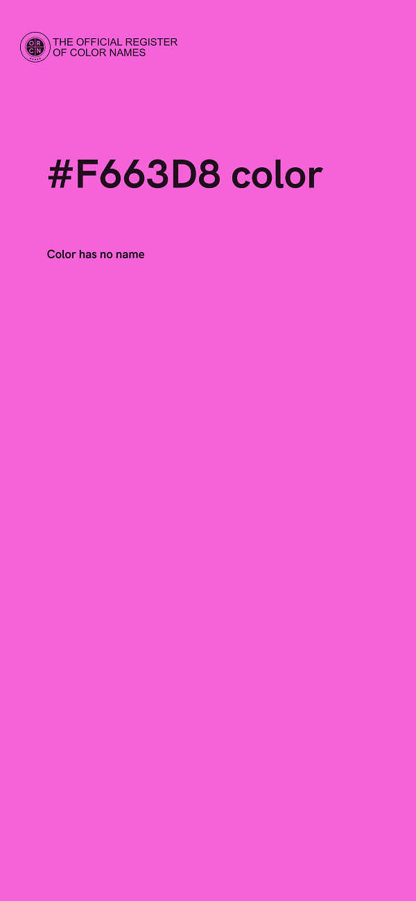 #F663D8 color image