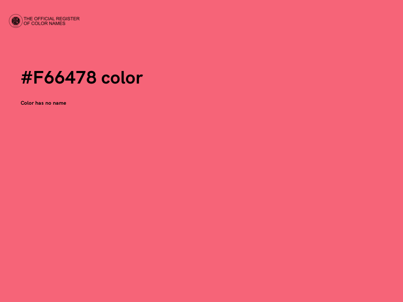 #F66478 color image