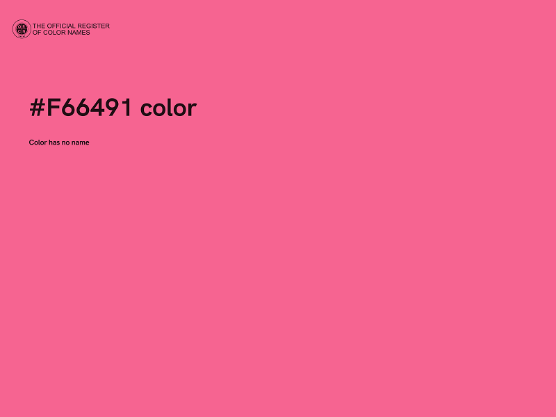 #F66491 color image