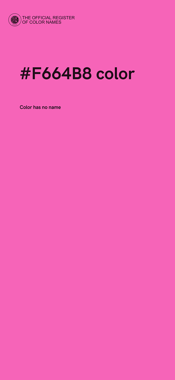 #F664B8 color image
