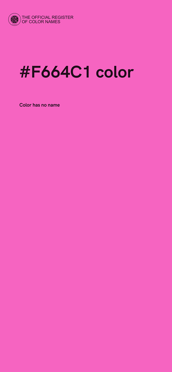 #F664C1 color image