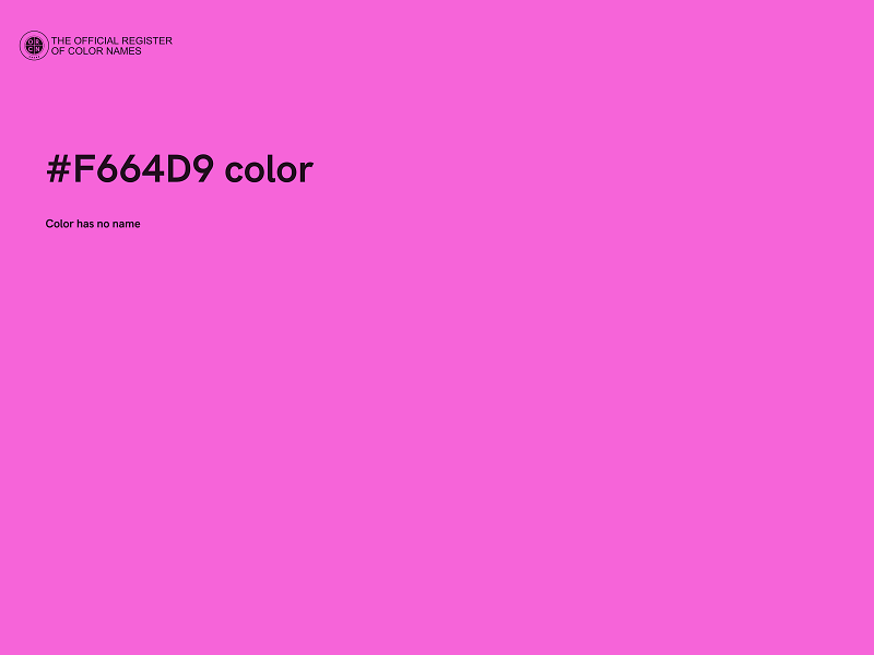 #F664D9 color image