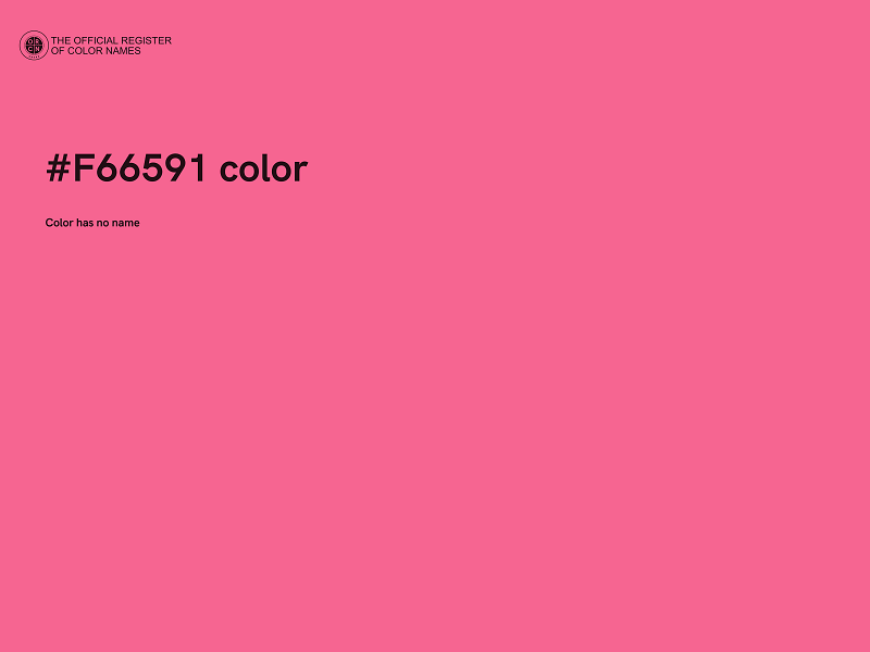 #F66591 color image