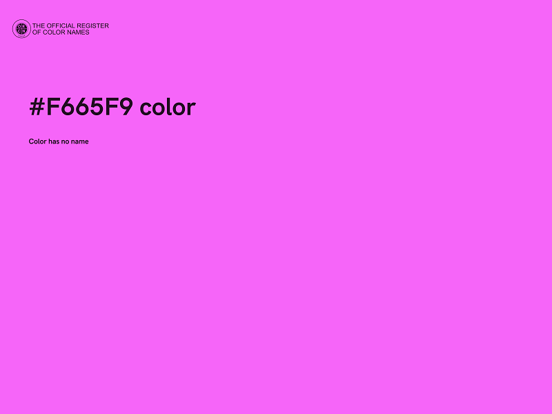 #F665F9 color image