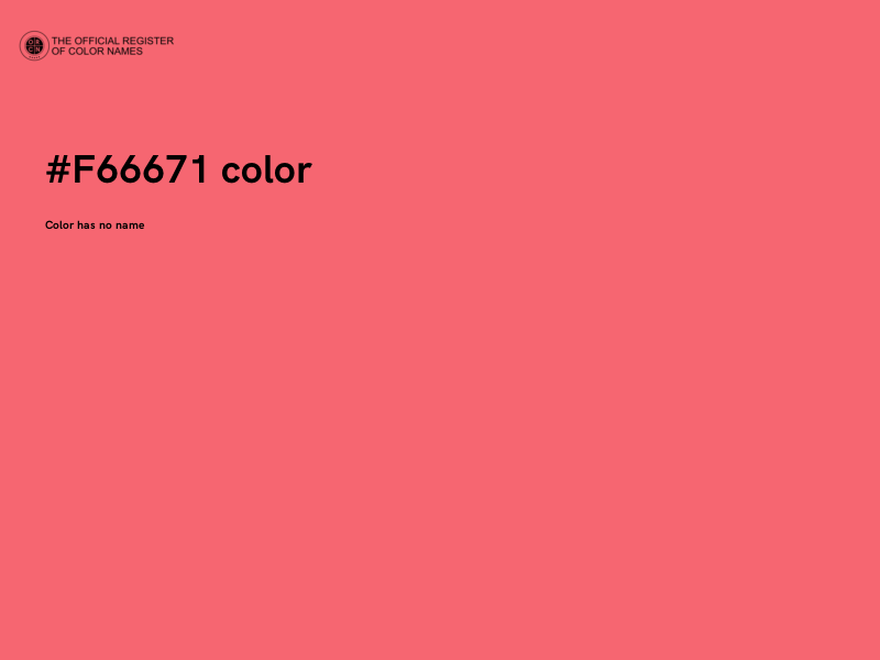 #F66671 color image