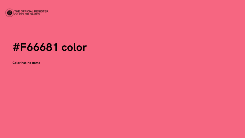 #F66681 color image
