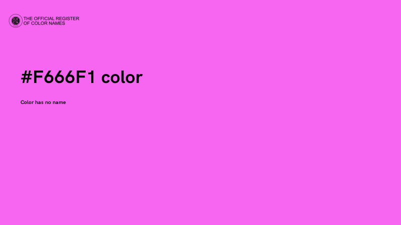 #F666F1 color image