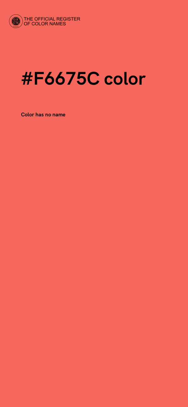 #F6675C color image