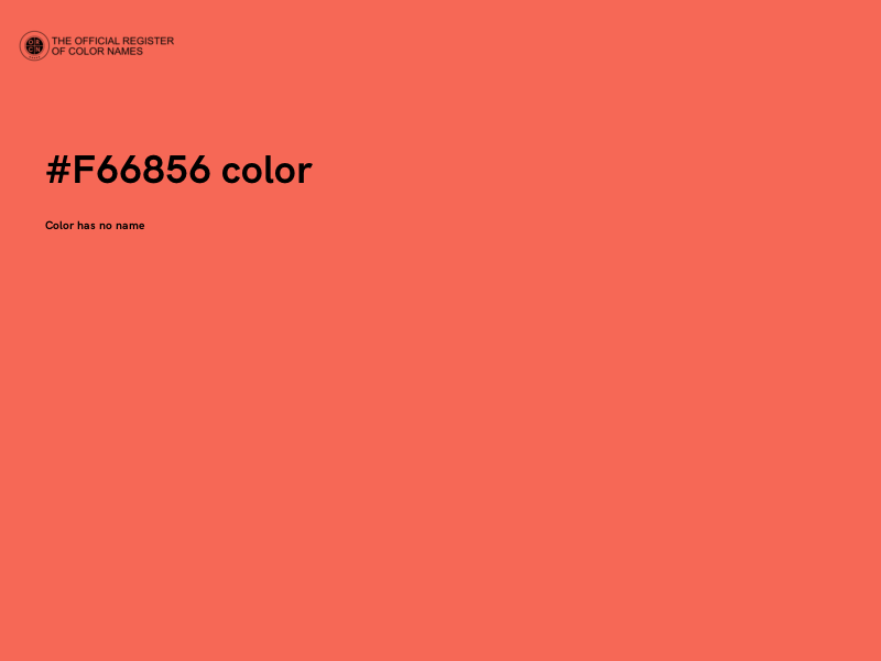 #F66856 color image