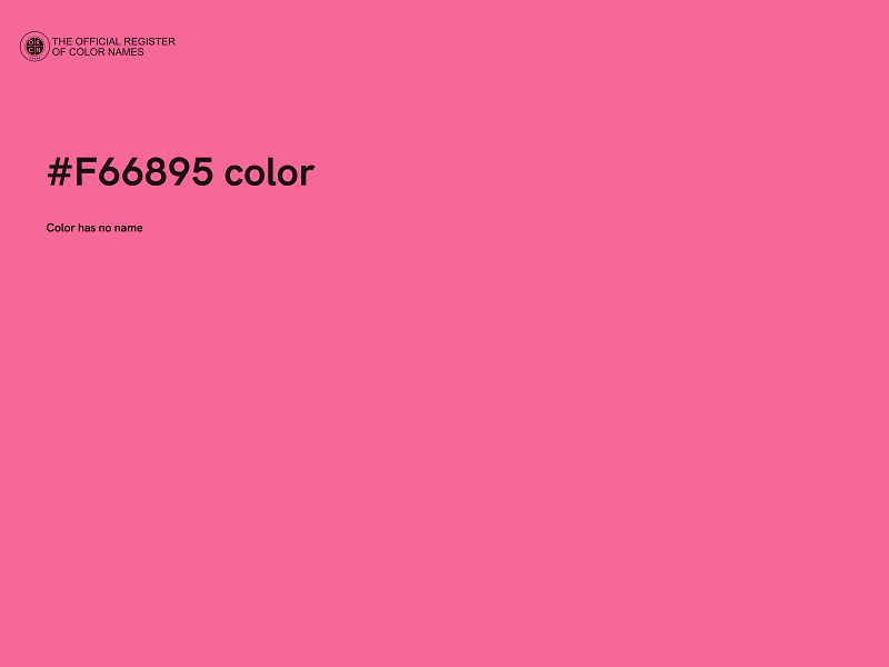#F66895 color image