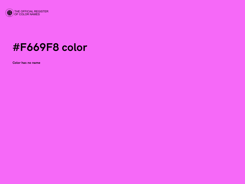 #F669F8 color image